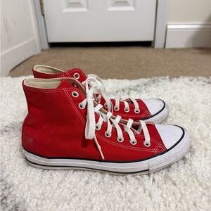 Converse Red High-Top Kids Sneakers